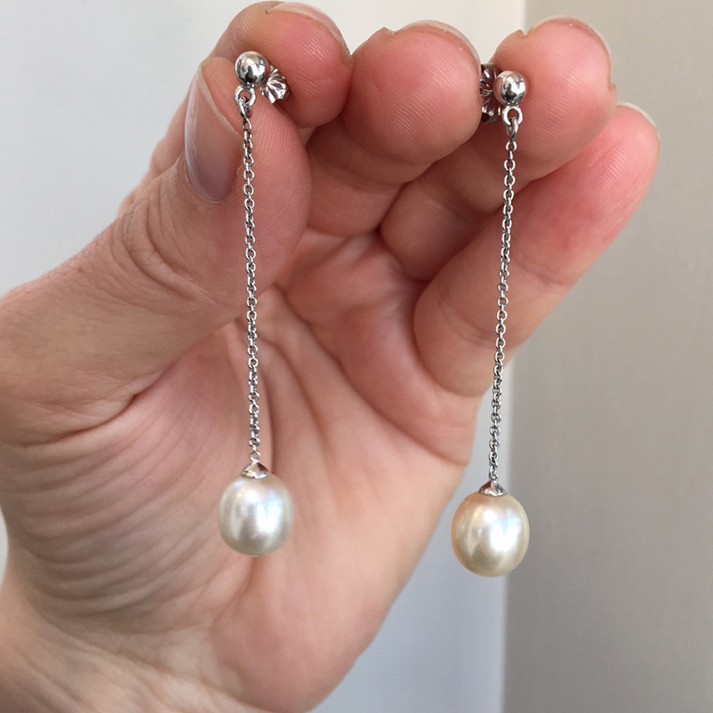 Flash sale! 🎉14k cultured pearl drop earrings